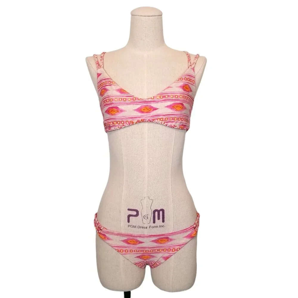Frankies Bikinis Kaia Set Sherbet Pink Sz Large